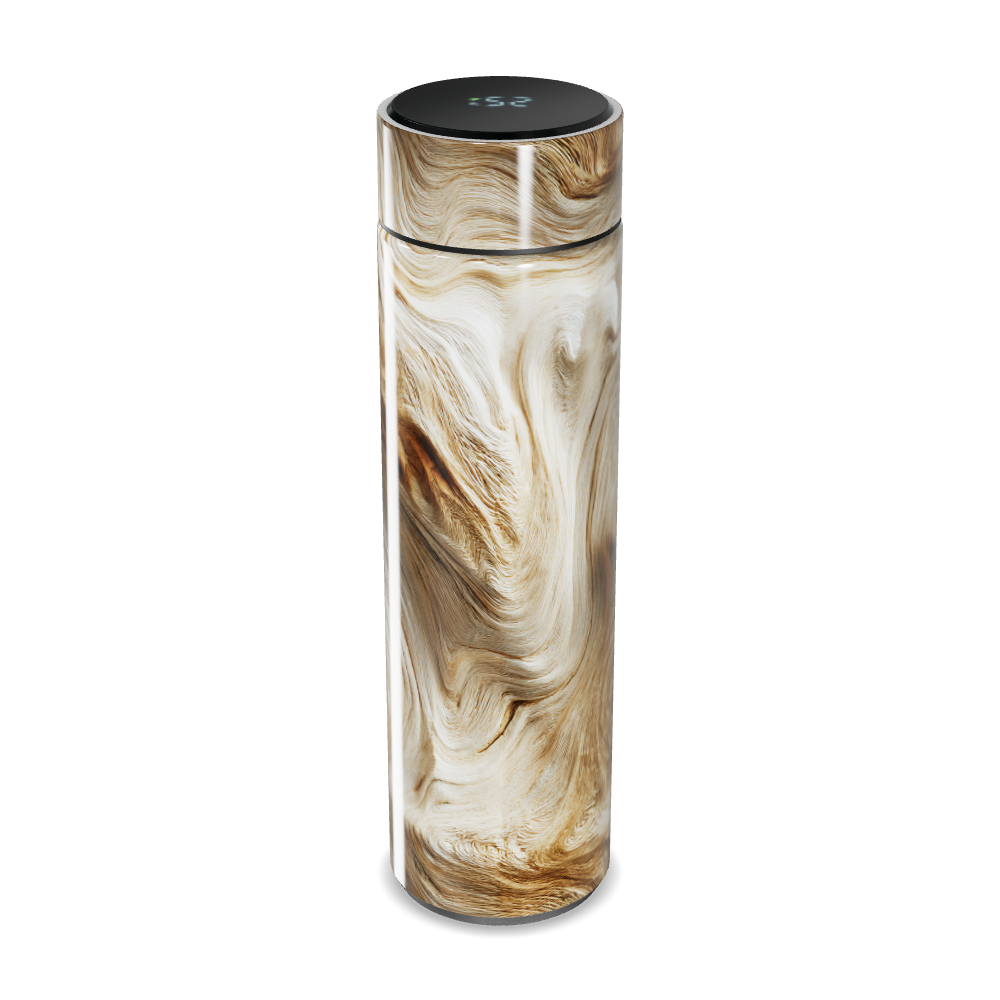 Garrafa Térmica Touch - Madeira Marrom Elegante