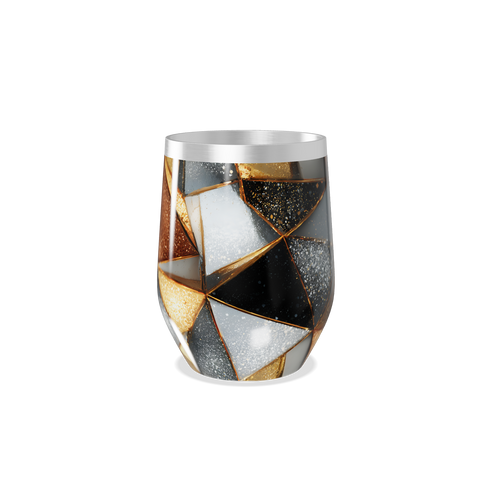 Copo Térmico Slim - Design Geométrico Colorido