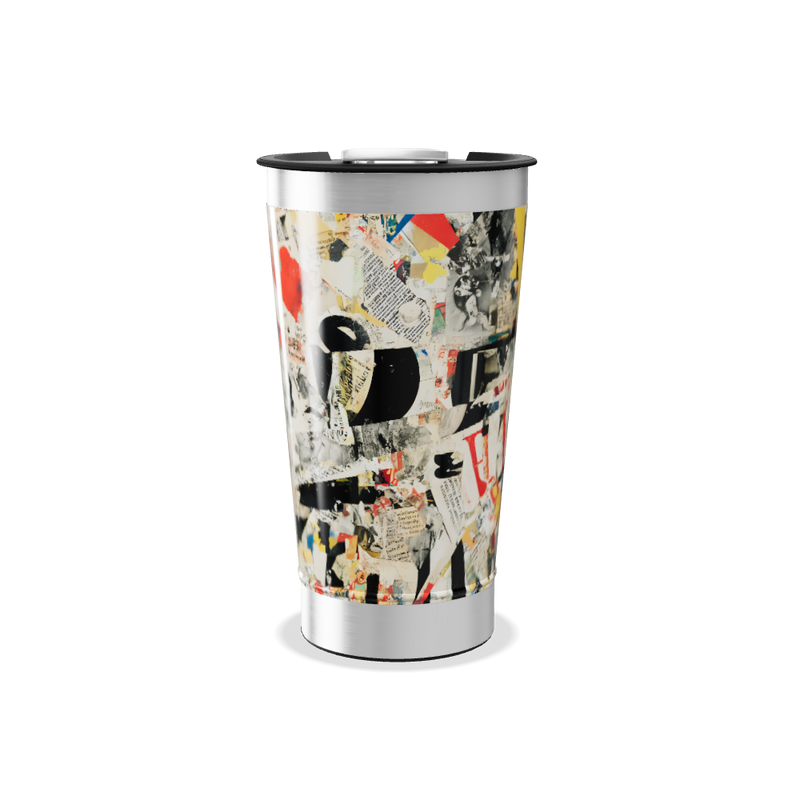 Copo Térmico - Estampa Collage Inox