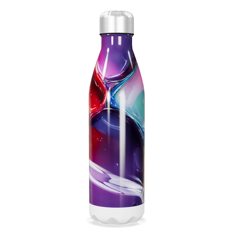 Garrafa Inox Estampada Multicor