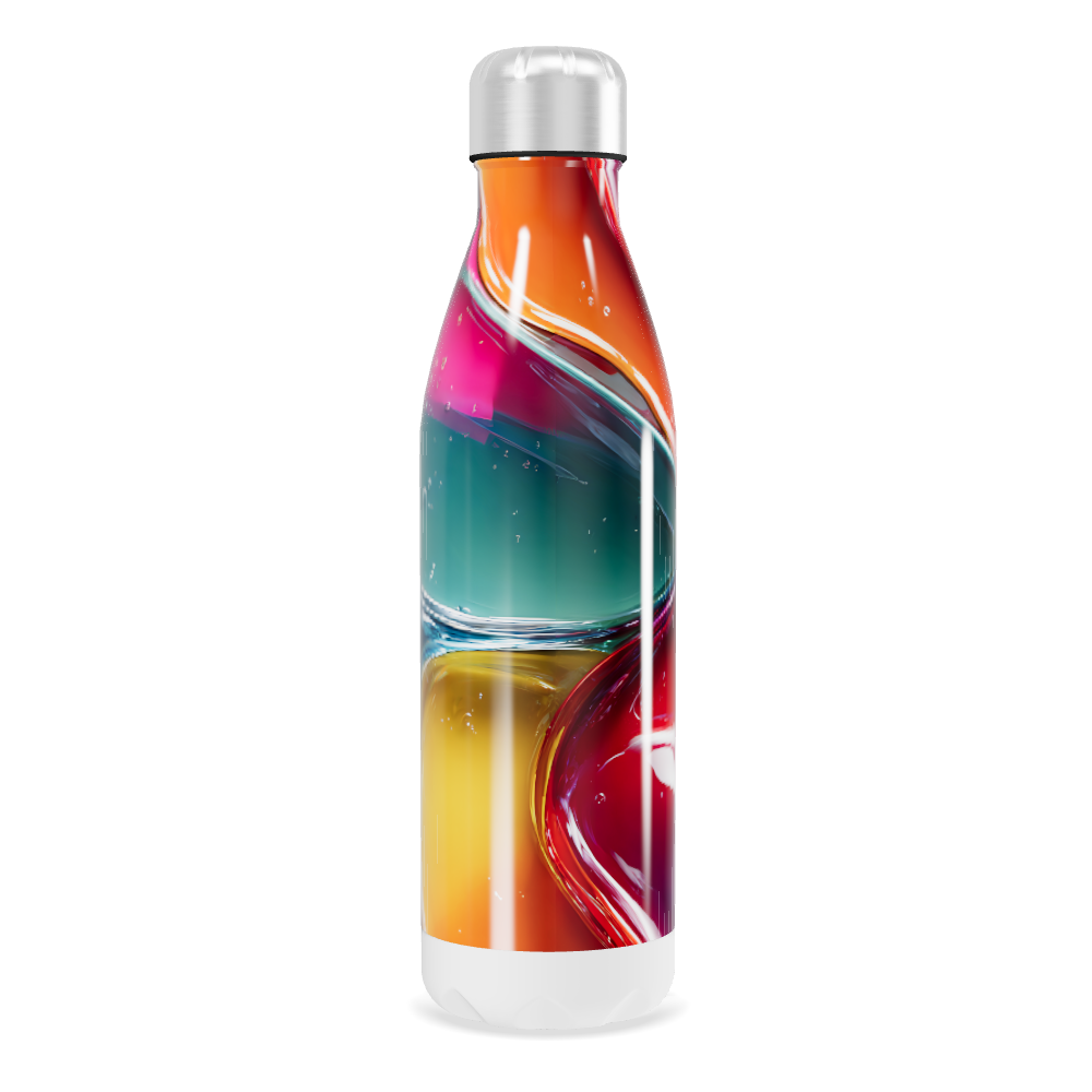 Garrafa Inox Estampada Multicor