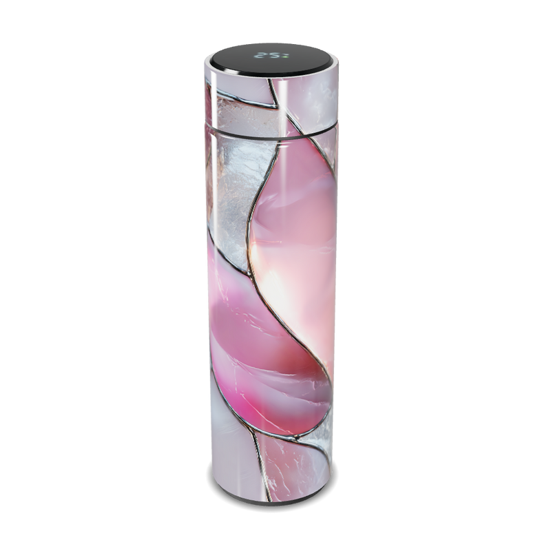 Garrafa Térmica Touch Design Rosa Mármore