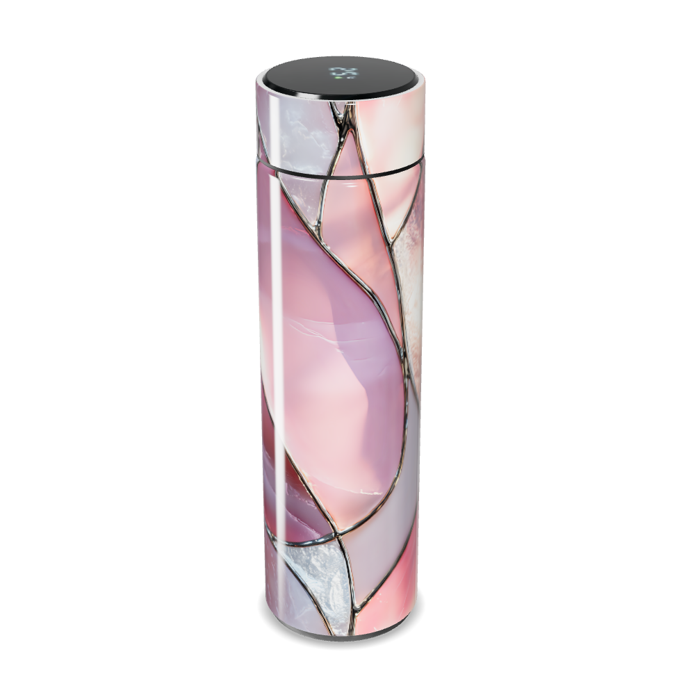 Garrafa Térmica Touch Design Rosa Mármore