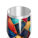 Copo Térmico Slim Mosaico Colorido Aço Inox