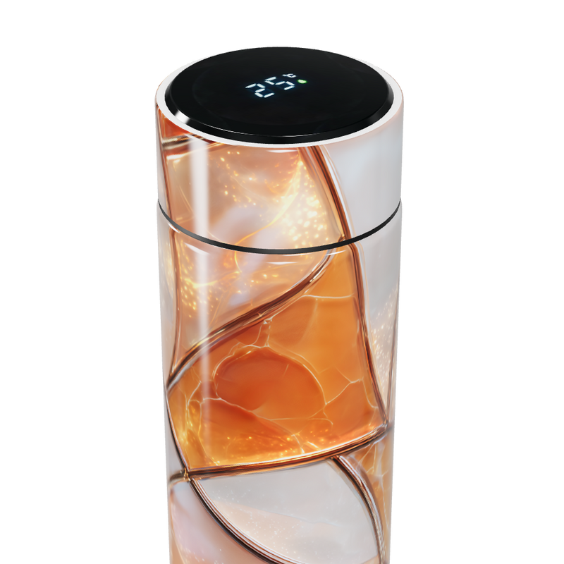Garrafa Térmica Touch - Design Ágata Laranja