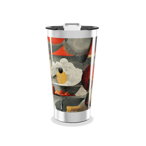 Copo Térmico - Estampa Abstrata Colorida