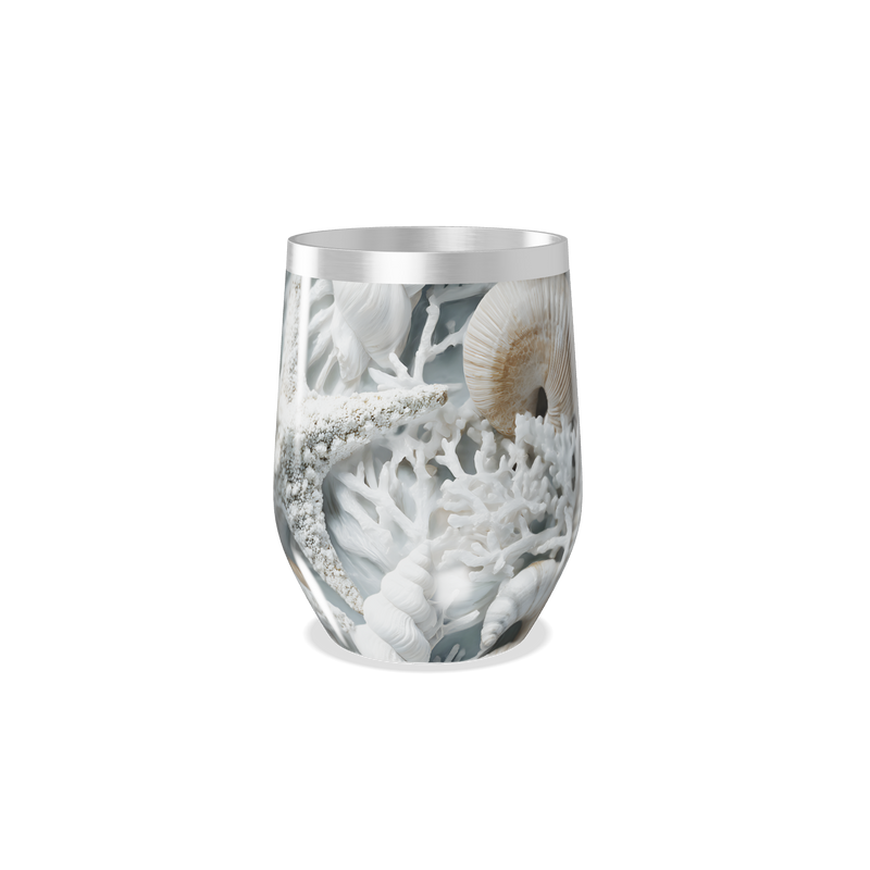 Copo Térmico Slim - Marinho com Conchas