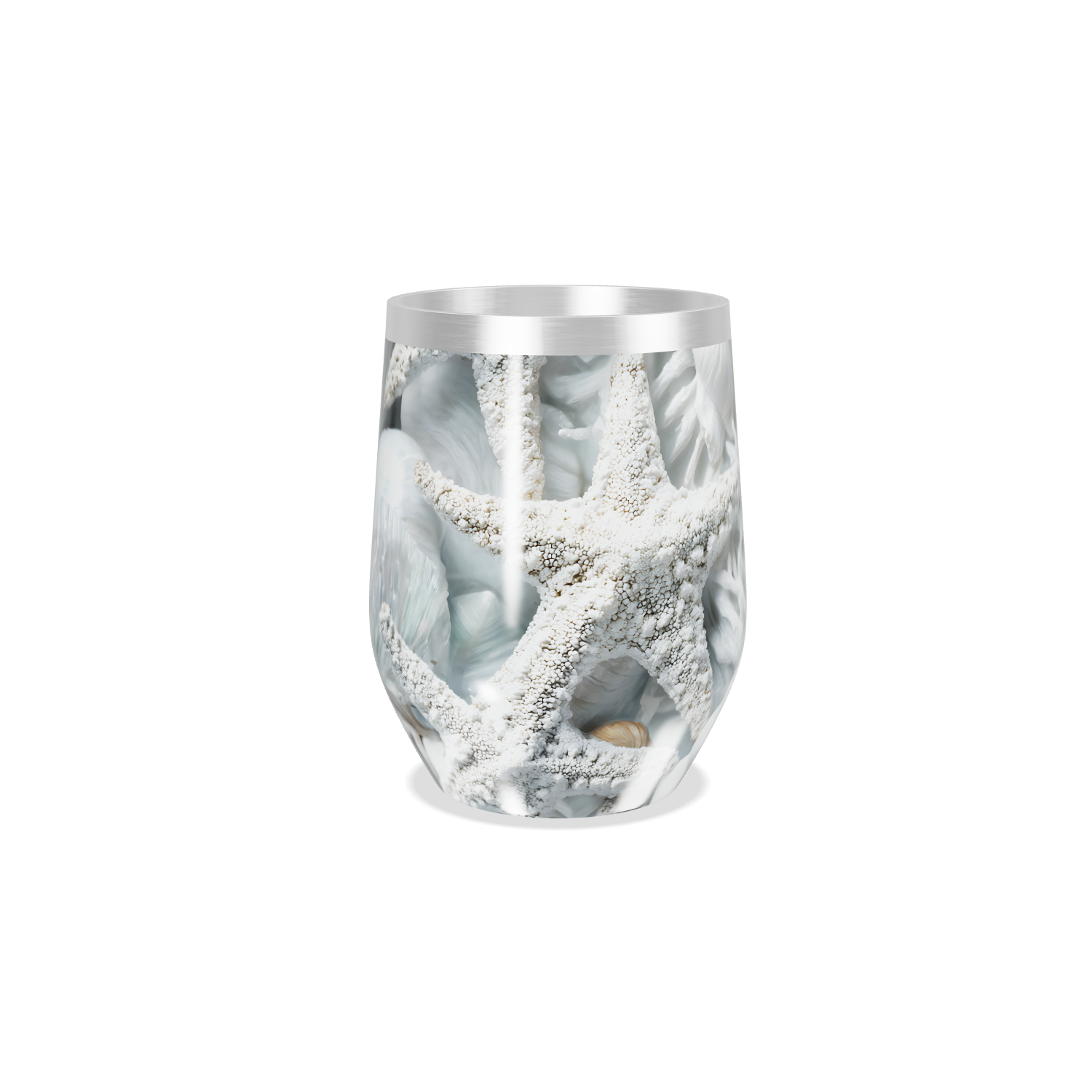 Copo Térmico Slim - Marinho com Conchas