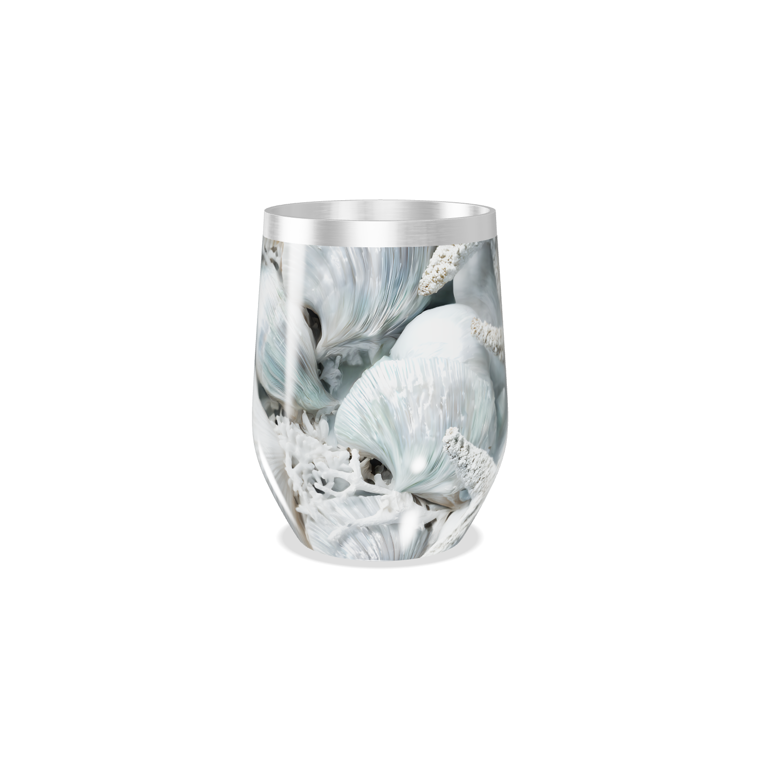 Copo Térmico Slim - Marinho com Conchas