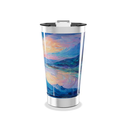 Copo Térmico - Estampa Artística Colorida