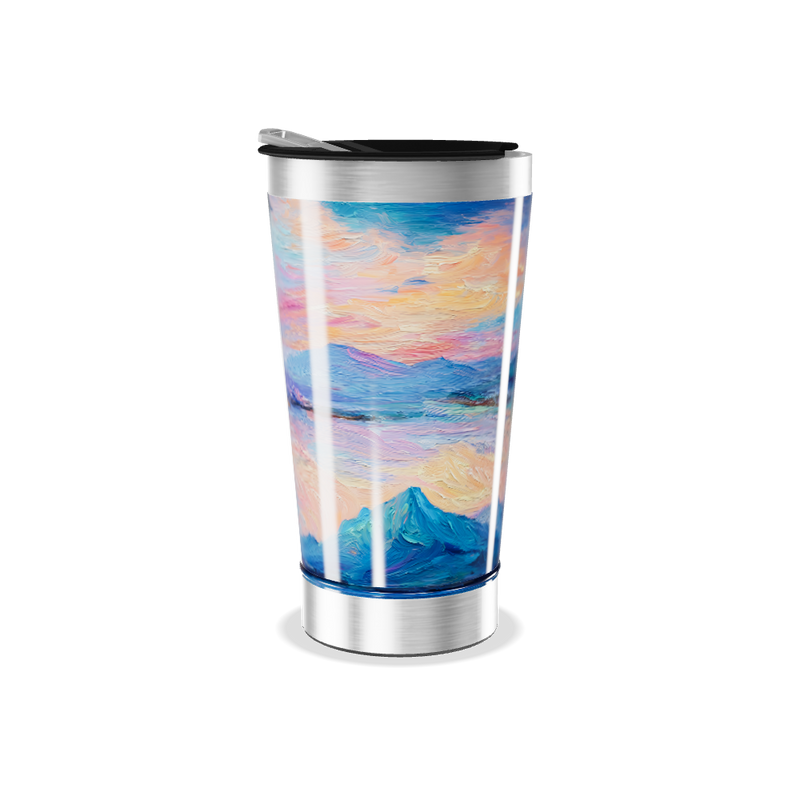 Copo Térmico - Estampa Artística Colorida