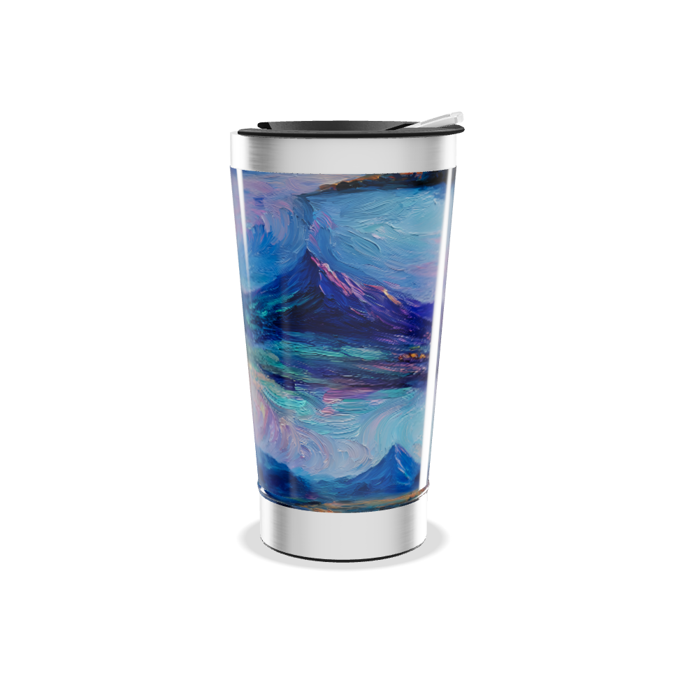 Copo Térmico - Estampa Artística Colorida