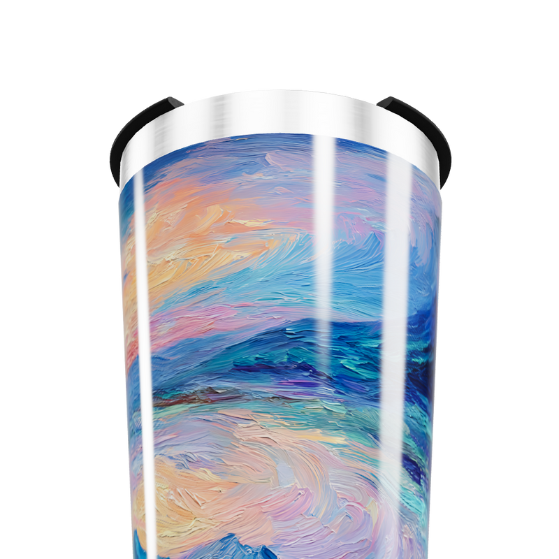 Copo Térmico - Estampa Artística Colorida