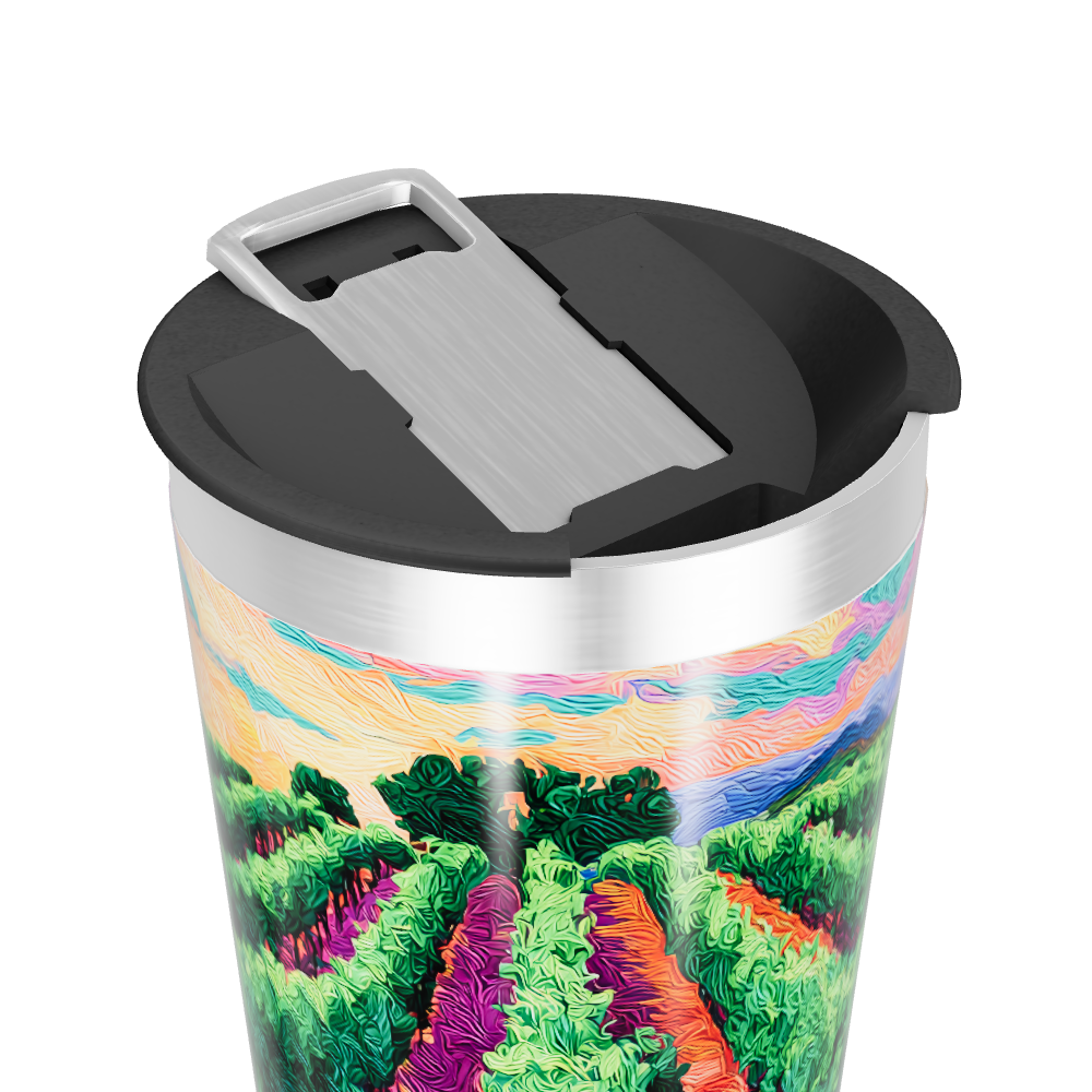 Copo Térmico - Estampa Vinhedo Colorido