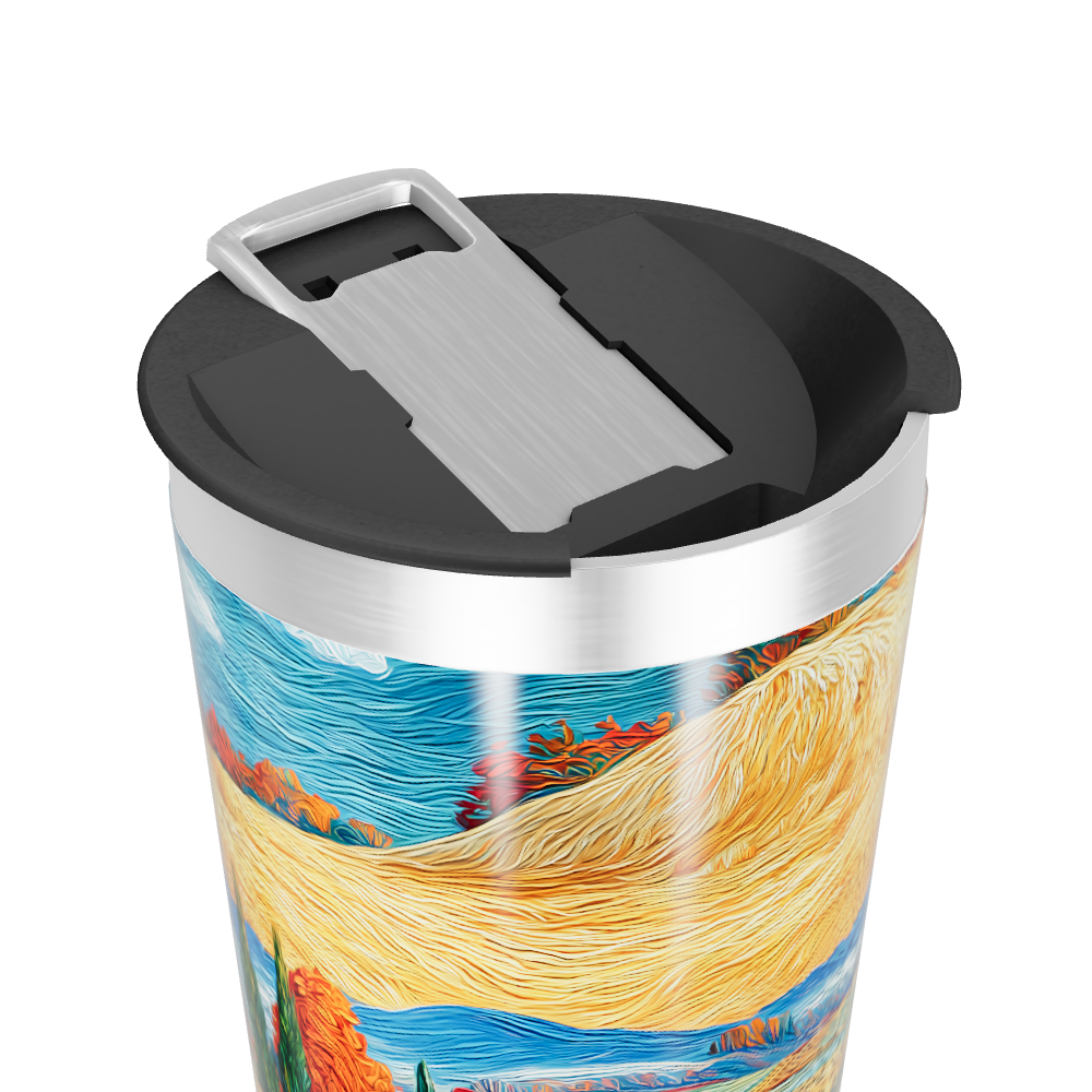 Copo Térmico - Arte Estampada Colorida