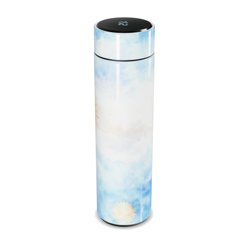 Garrafa Térmica Touch - Estampa Azul e Branca