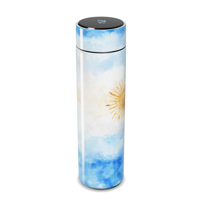 Garrafa Térmica Touch - Estampa Azul e Branca