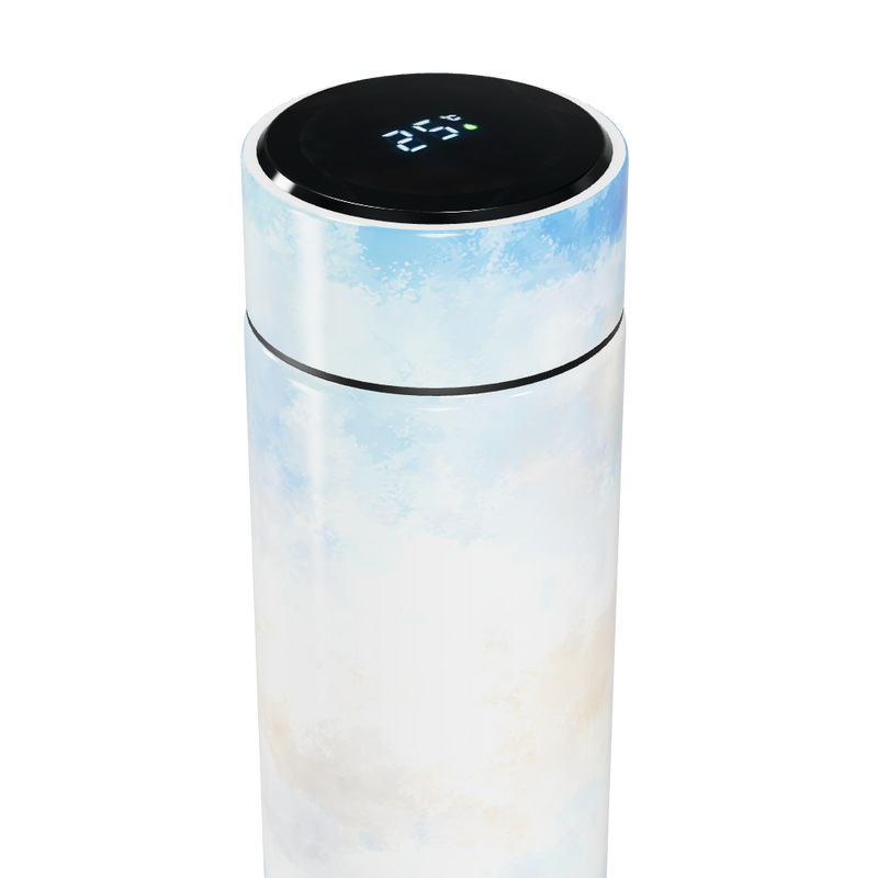 Garrafa Térmica Touch - Estampa Azul e Branca