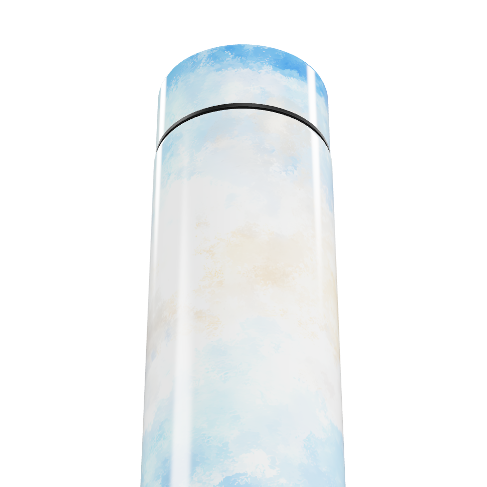 Garrafa Térmica Touch - Estampa Azul e Branca