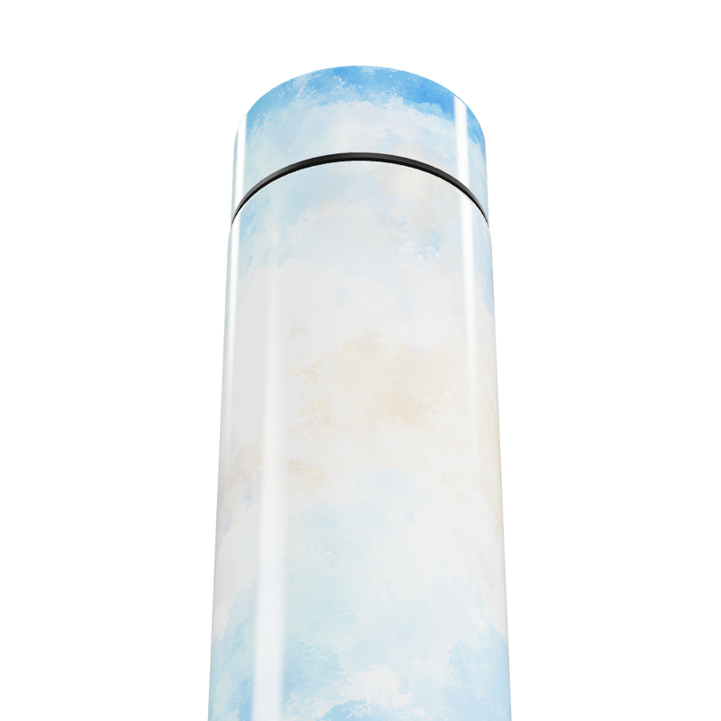 Garrafa Térmica Touch - Estampa Azul e Branca