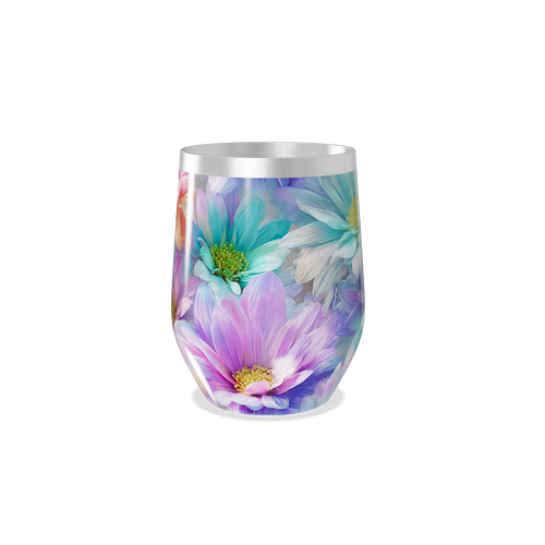 Copo Térmico Slim - Flores Coloridas