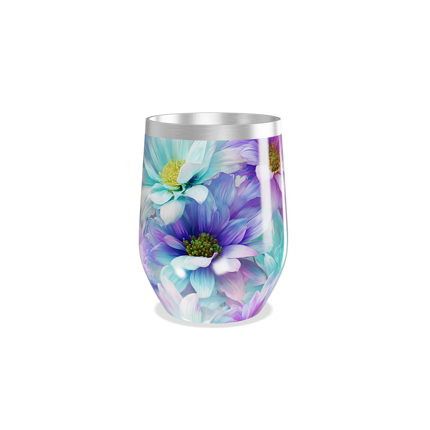 Copo Térmico Slim - Flores Coloridas