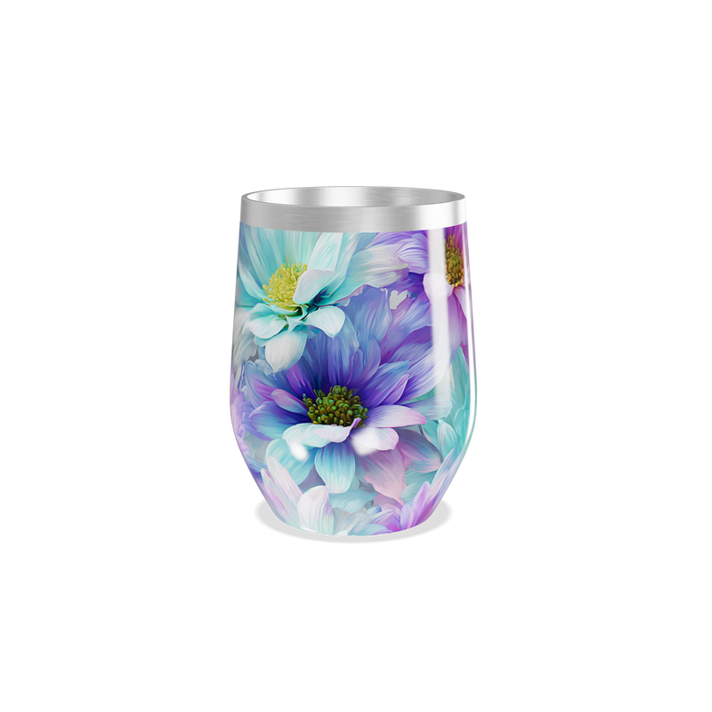 Copo Térmico Slim - Flores Coloridas