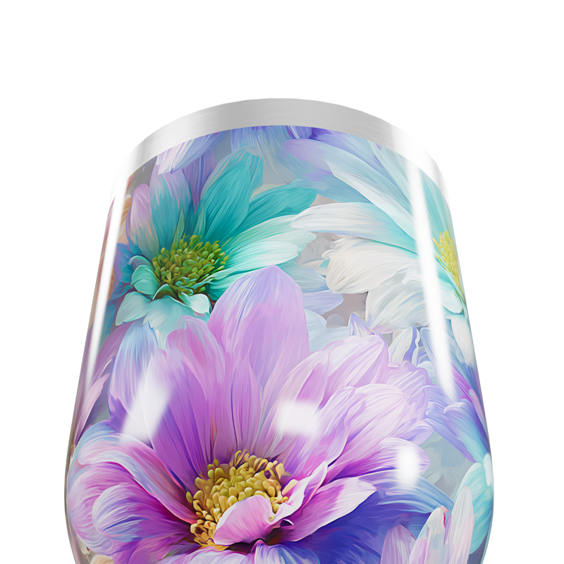 Copo Térmico Slim - Flores Coloridas