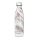 Garrafa Inox - Efeito Mármore Branco