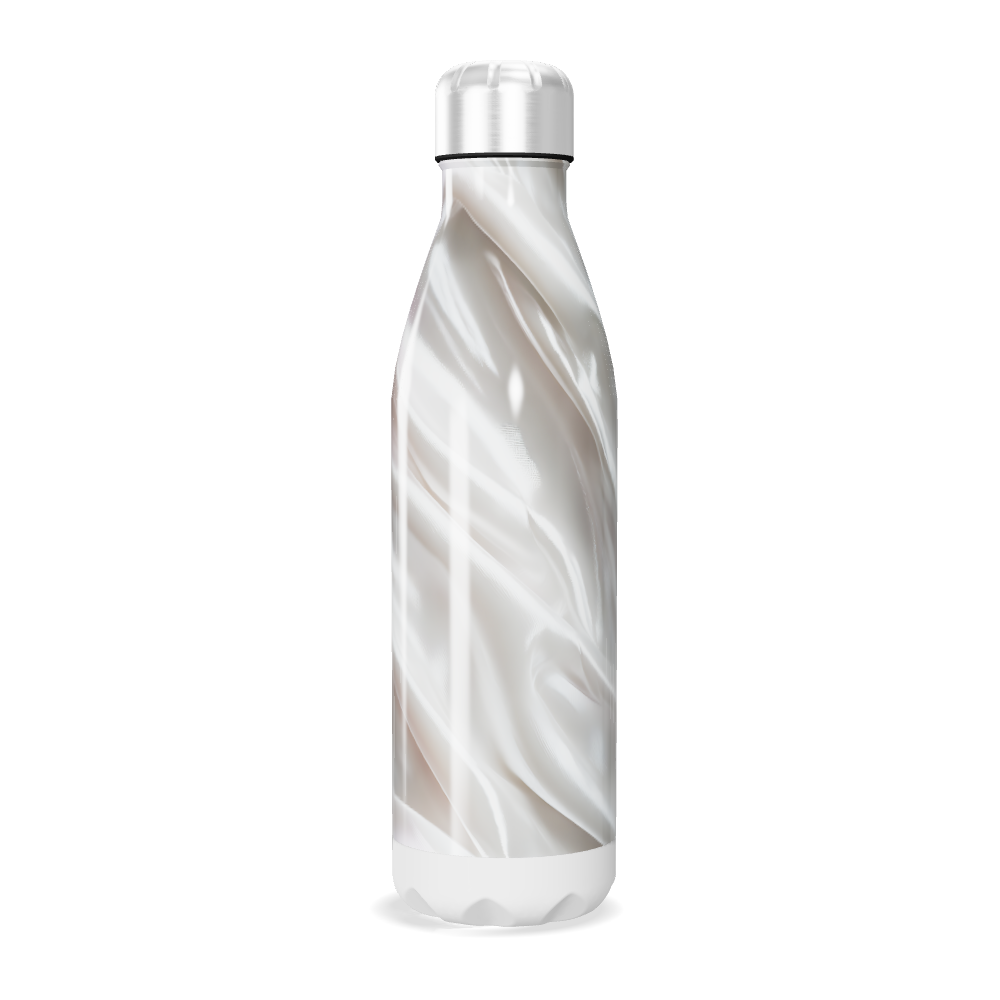 Garrafa Inox - Efeito Mármore Branco