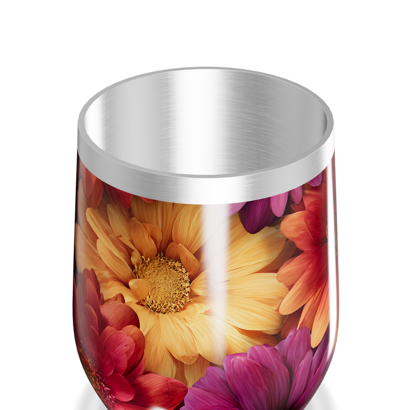 Copo Térmico Slim - Estampado Floral Colorido