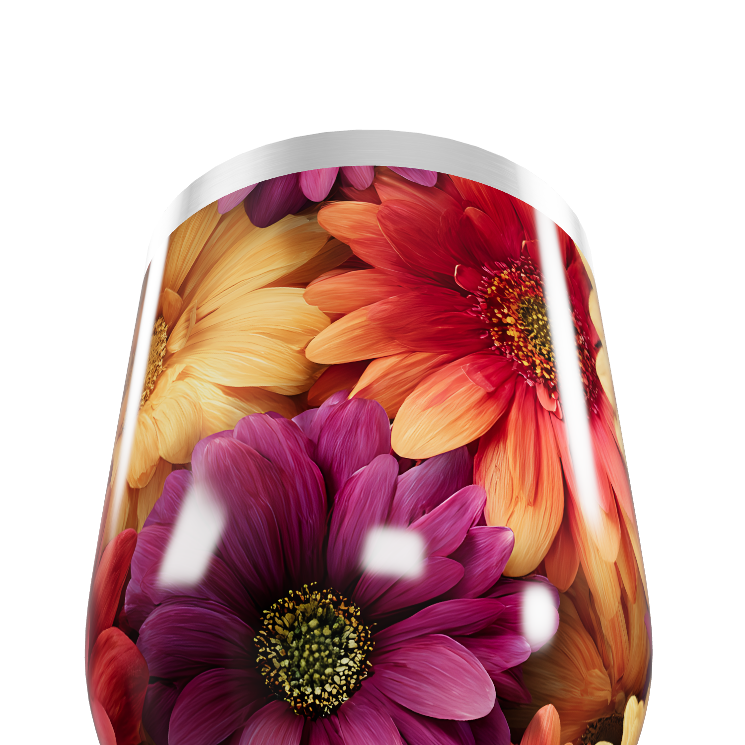 Copo Térmico Slim - Estampado Floral Colorido