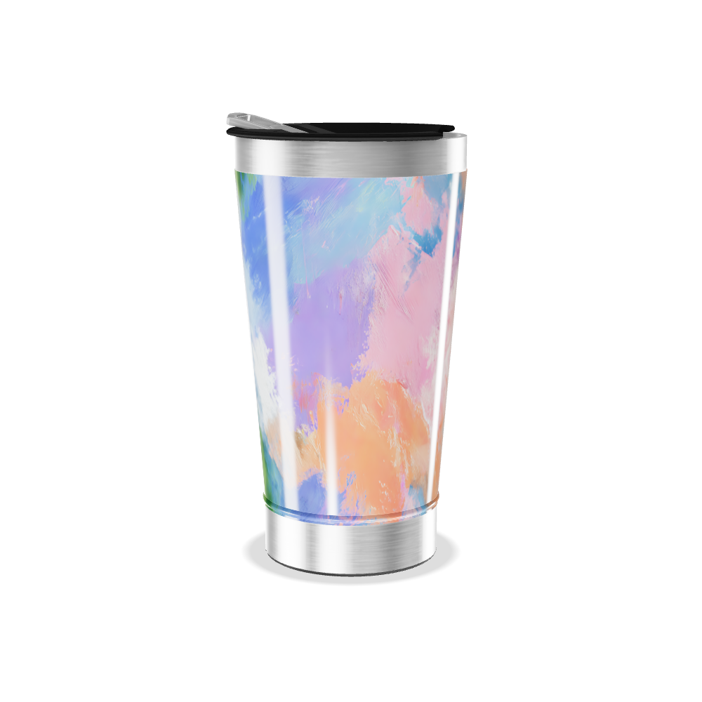 Copo Térmico - Estampa Abstrata Colorida