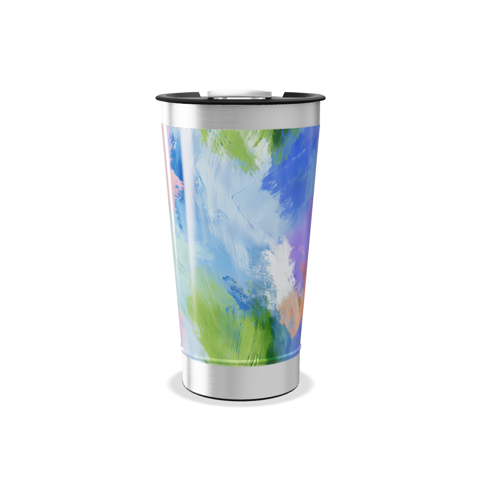 Copo Térmico - Estampa Abstrata Colorida