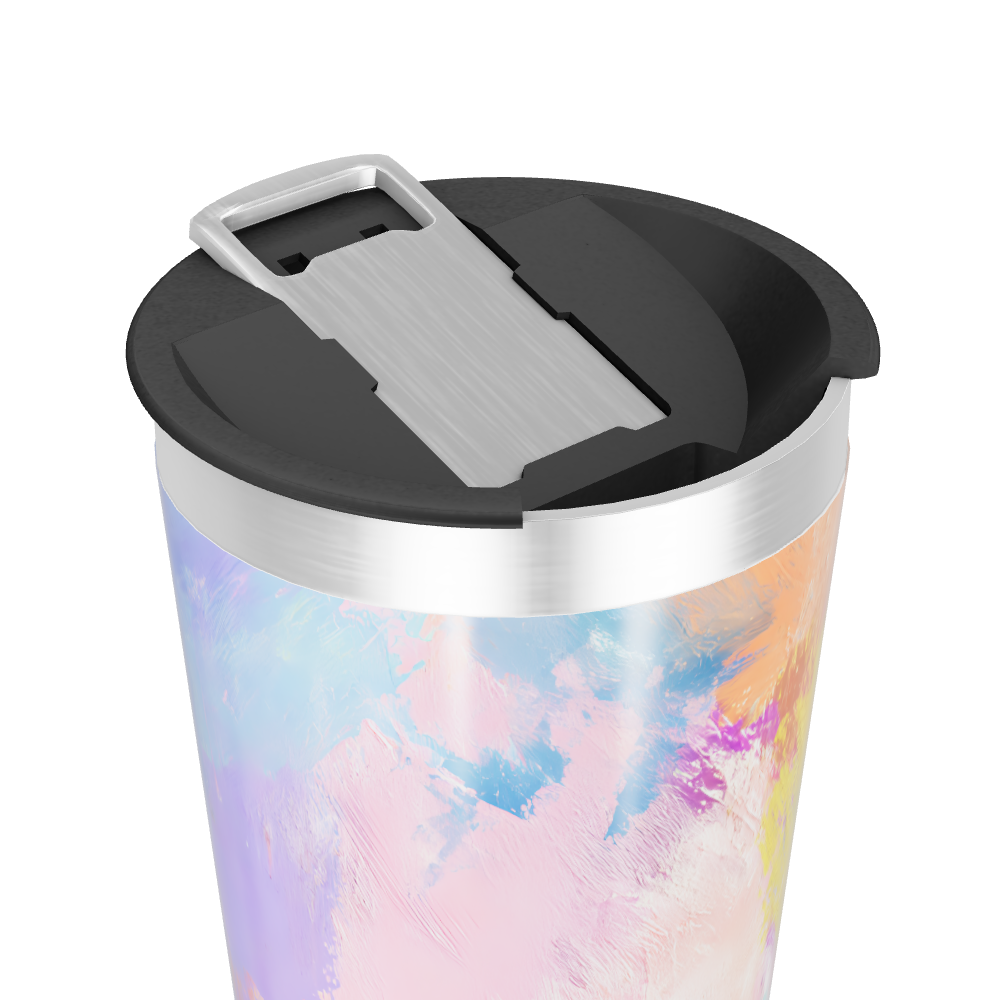 Copo Térmico - Estampa Abstrata Colorida