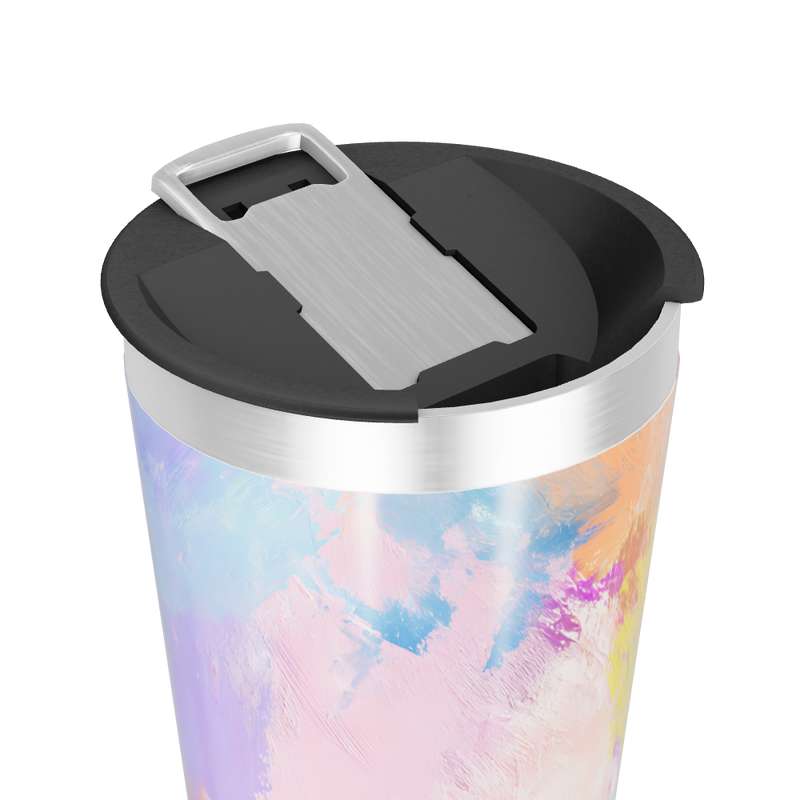 Copo Térmico - Estampa Abstrata Colorida