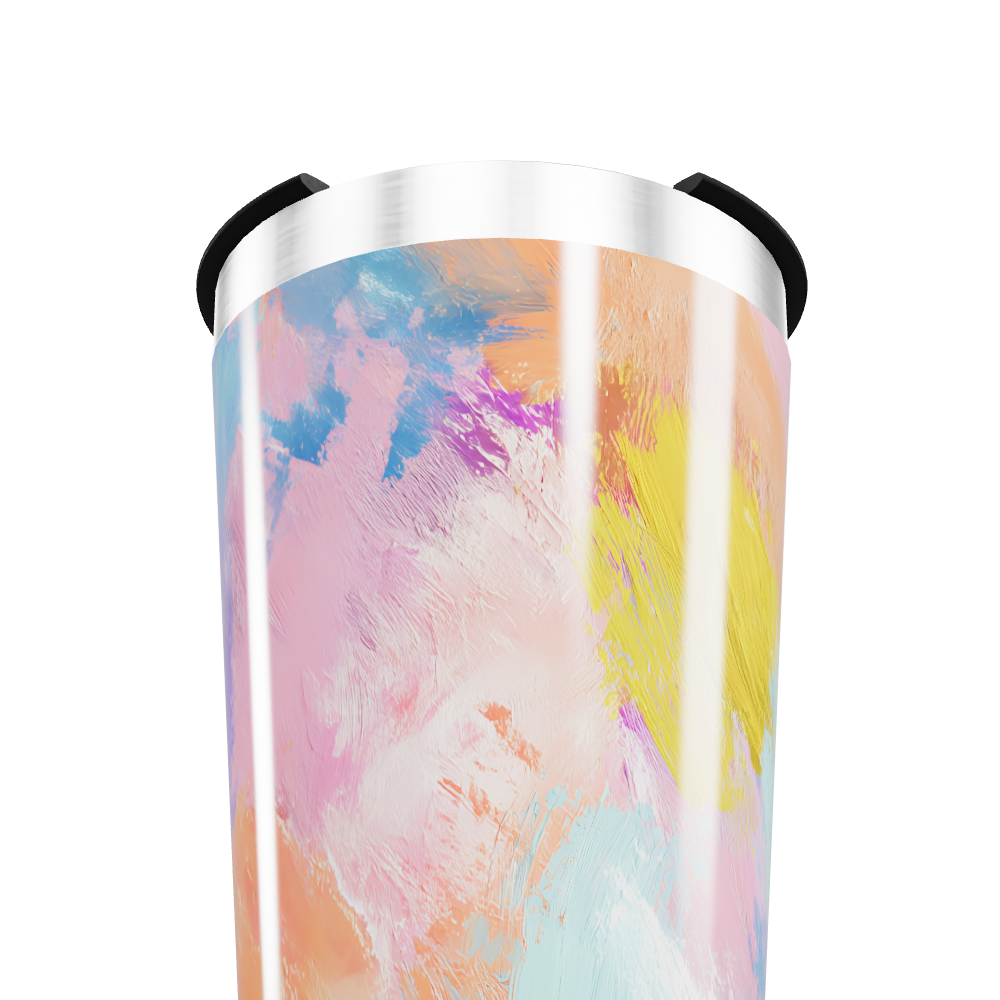 Copo Térmico - Estampa Abstrata Colorida