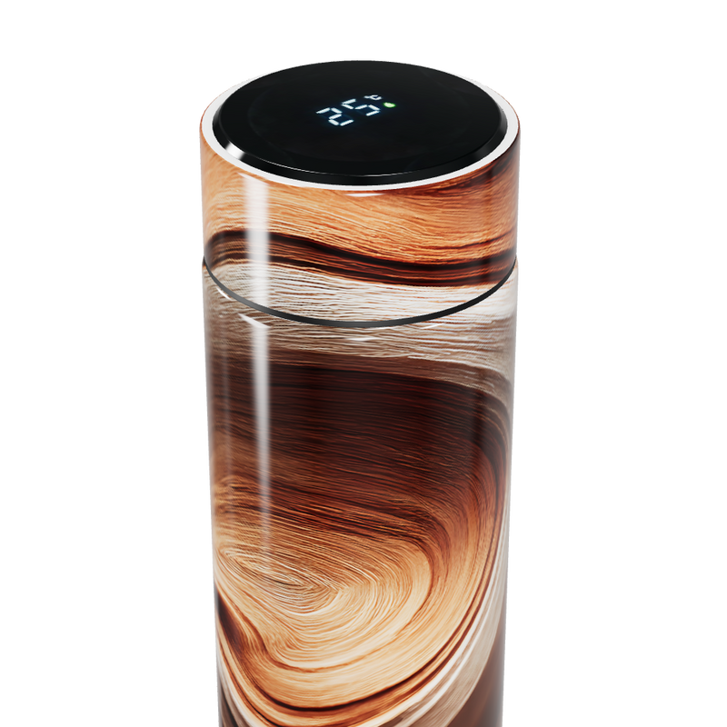 Garrafa Térmica Touch Estampa Marrom