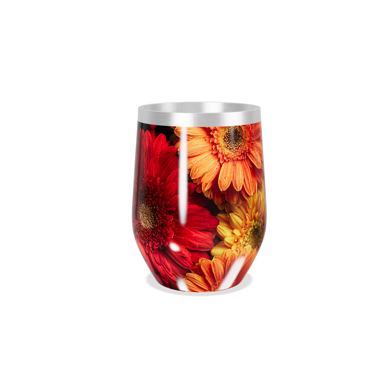 Copo Térmico Slim - Floral Colorido Inox