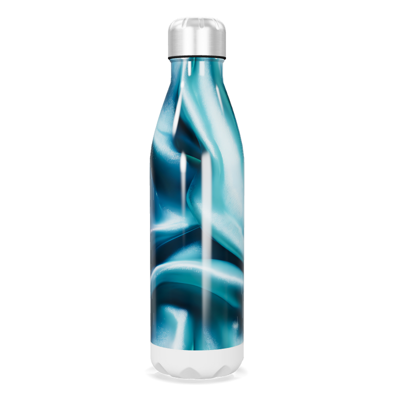 Garrafa Inox - Azul Marmorizada