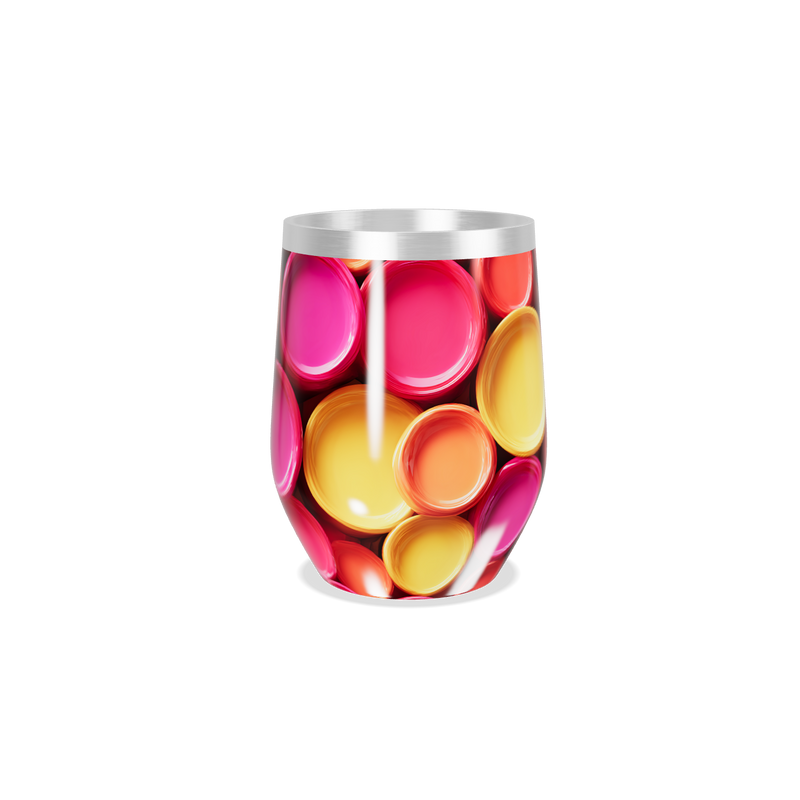 Copo Térmico Slim - Estampa Colorida Aço Inox