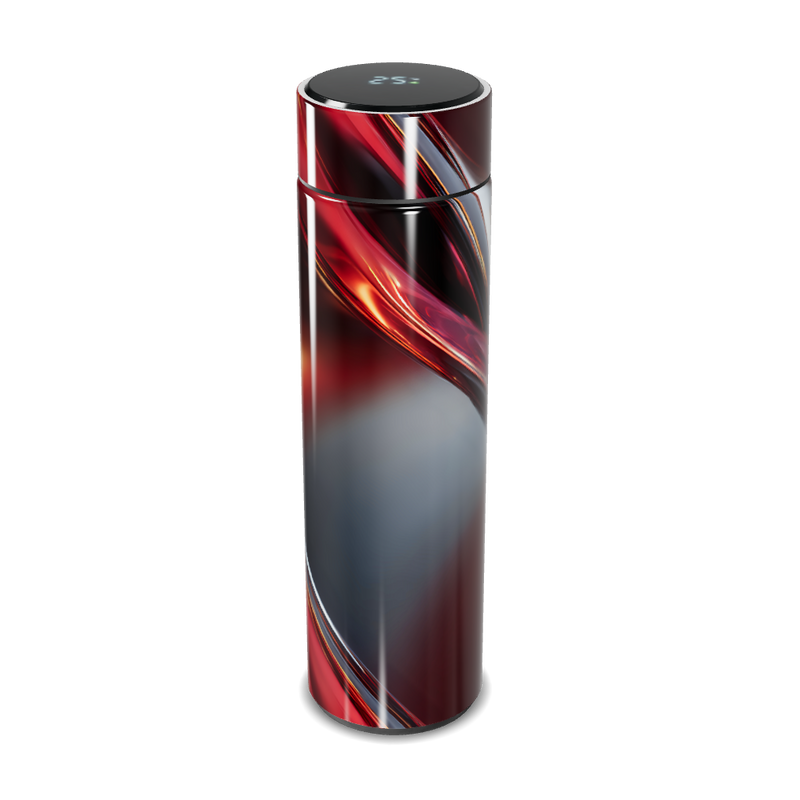 Garrafa Térmica Touch Estampa Vermelha Digital