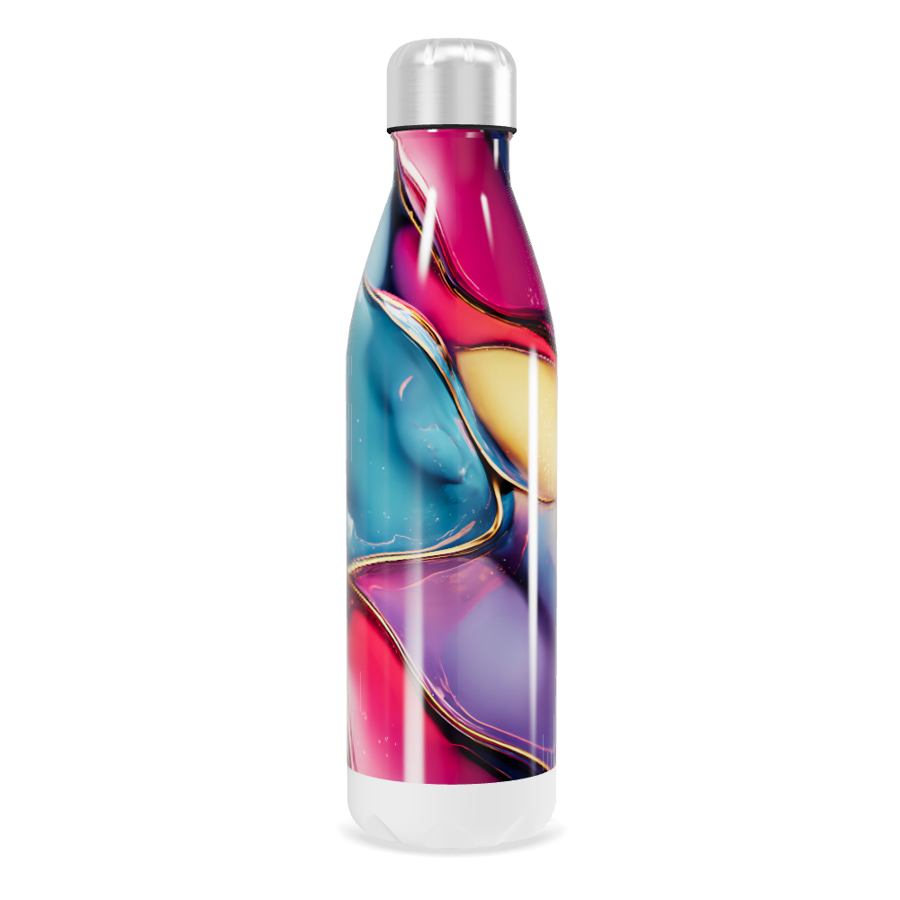 Garrafa Inox - Cores Marmorizadas