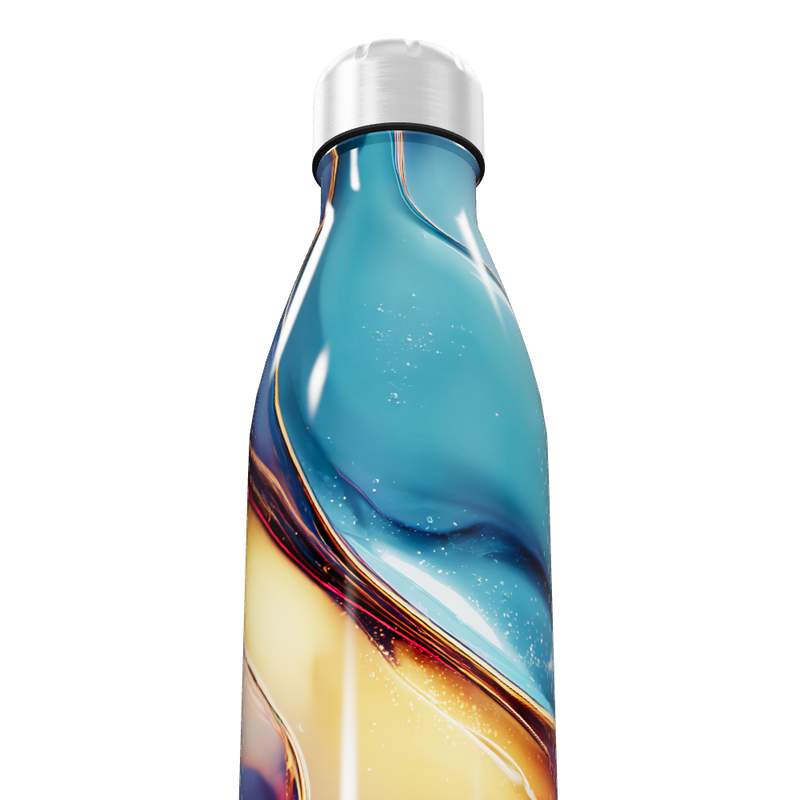 Garrafa Inox - Cores Marmorizadas