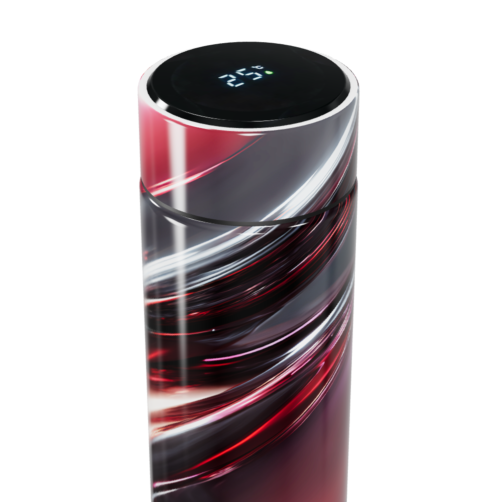 Garrafa Térmica Touch - Vermelha com Display Digital