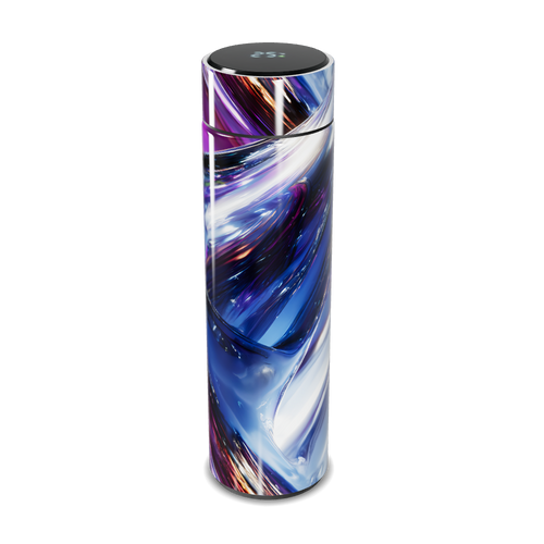 Garrafa Térmica Touch - Estampa Azul Abstrata