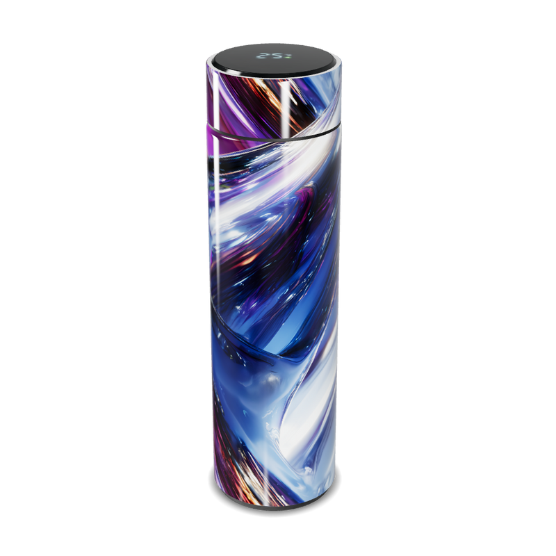 Garrafa Térmica Touch - Estampa Azul Abstrata