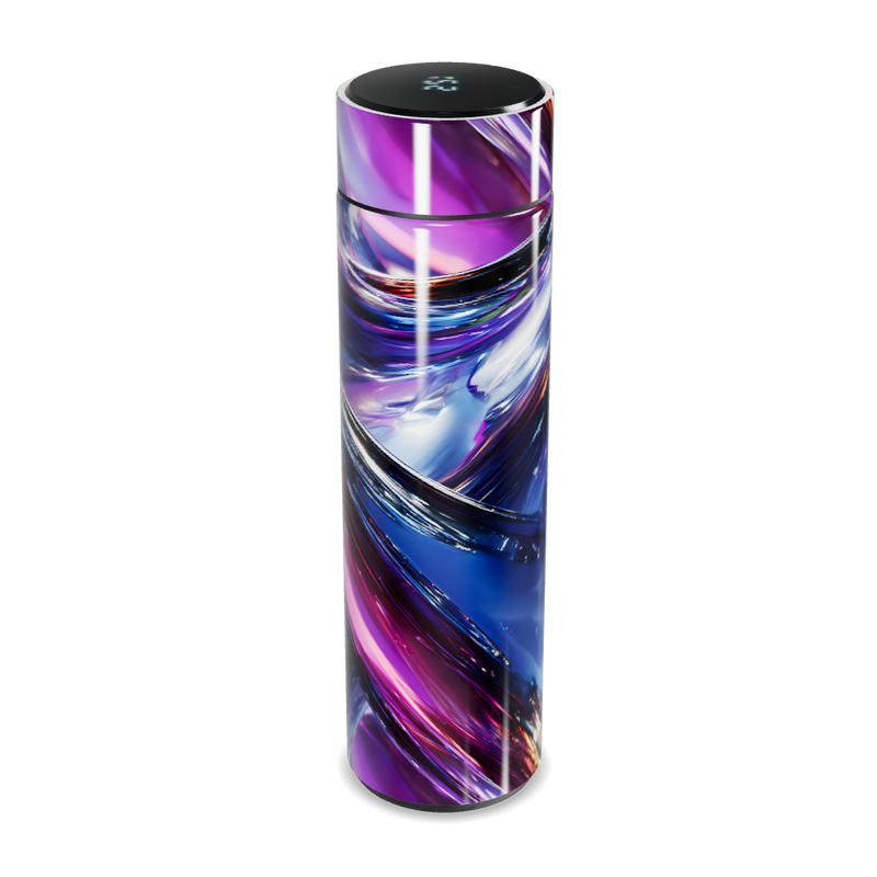 Garrafa Térmica Touch - Estampa Azul Abstrata