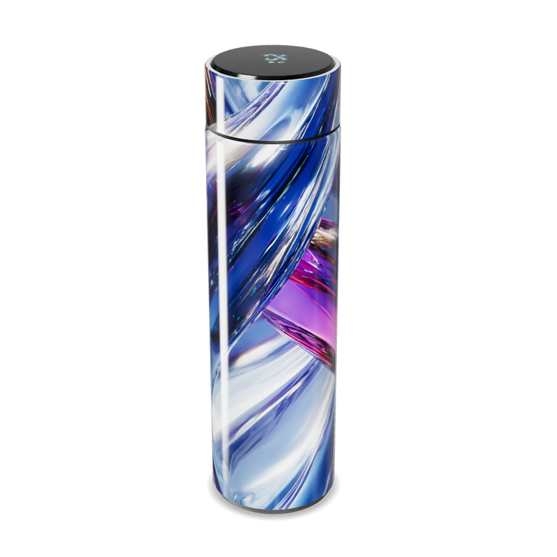 Garrafa Térmica Touch - Estampa Azul Abstrata