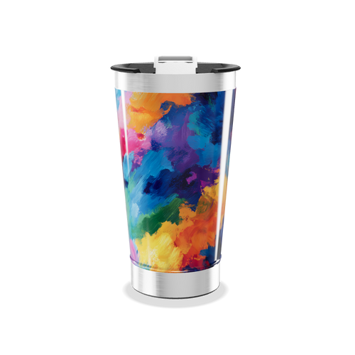 Copo Térmico - Estampa Colorida Aço Inox